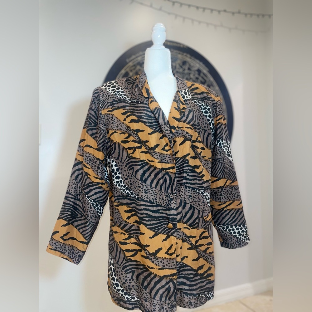 Vintage Silk Robert Stock Blazer